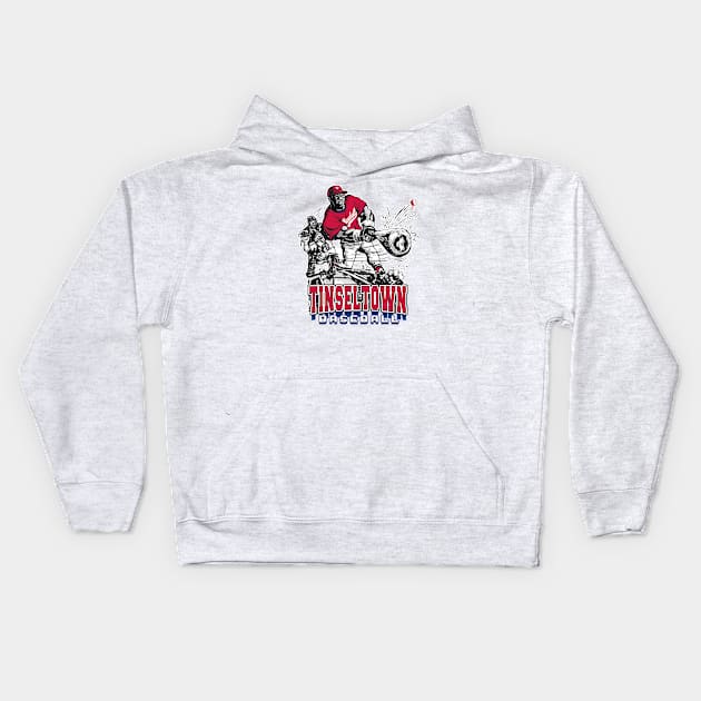 Tinseltown Big Stick Baseball Kids Hoodie by MudgeSportswear